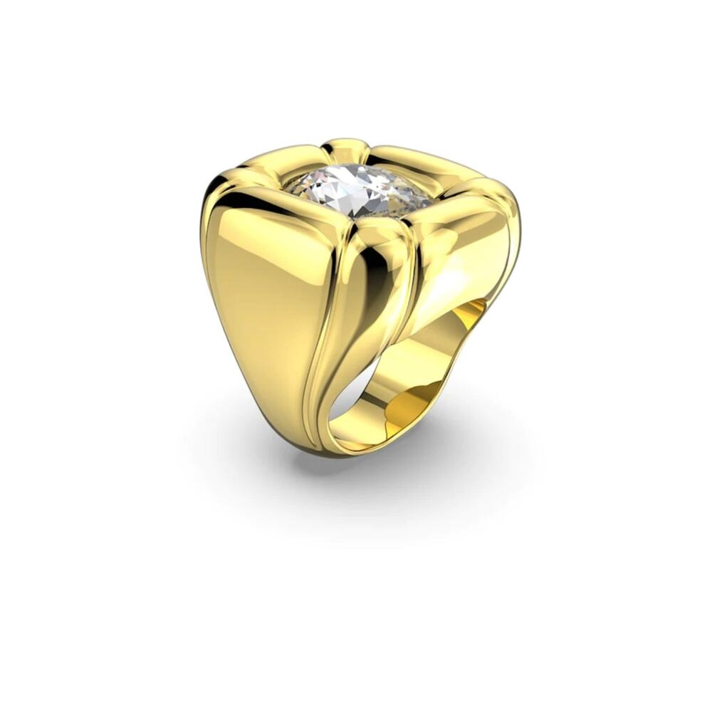 Swarovski Dulcis Cocktail Ring Size 58/ 8 Color gold New - Picture 4 of 10